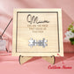 Plaque puzzle personnalisée pour maman