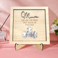 Plaque puzzle personnalisée pour maman