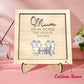 Plaque puzzle personnalisée pour maman