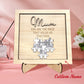 Plaque puzzle personnalisée pour maman