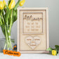 Plaque puzzle personnalisée « Maman »