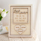 Plaque puzzle personnalisée « Maman »