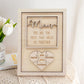 Plaque puzzle personnalisée « Maman »