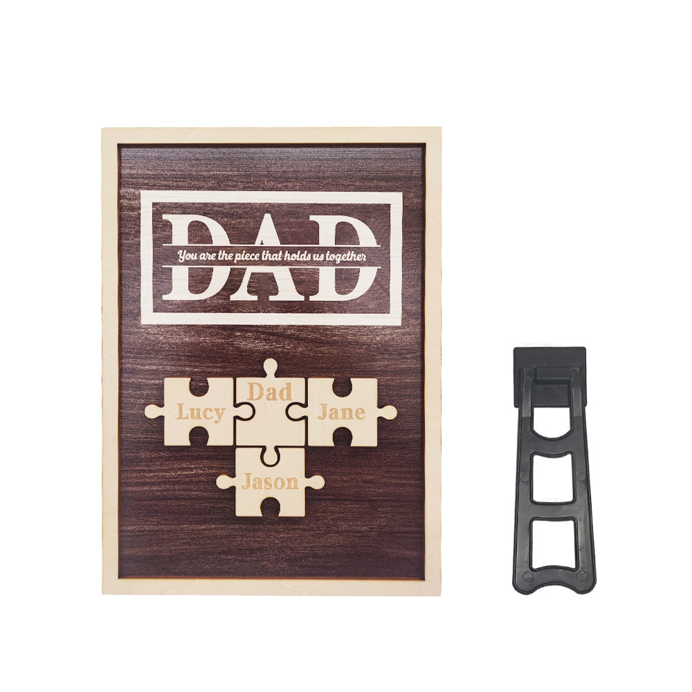 Plaque puzzle personnalisée pour papa