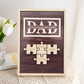 Plaque puzzle personnalisée pour papa