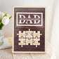 Plaque puzzle personnalisée pour papa