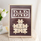 Plaque puzzle personnalisée pour papa