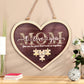 Plaque puzzle personnalisée en forme de cœur pour maman 2