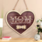 Plaque puzzle personnalisée en forme de cœur pour maman 2