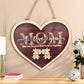 Plaque puzzle personnalisée en forme de cœur pour maman 2