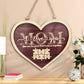Plaque puzzle personnalisée en forme de cœur pour maman 2