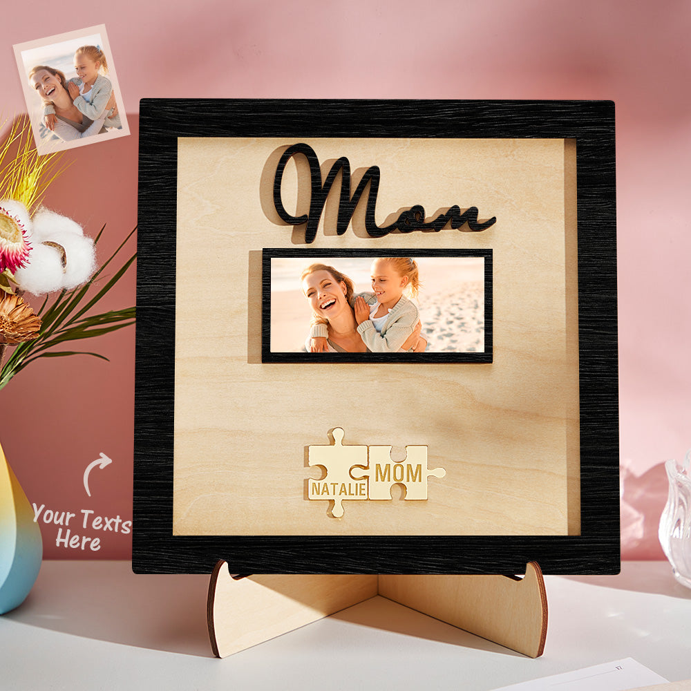 Plaque Puzzle  personnalisé avec photo gravée