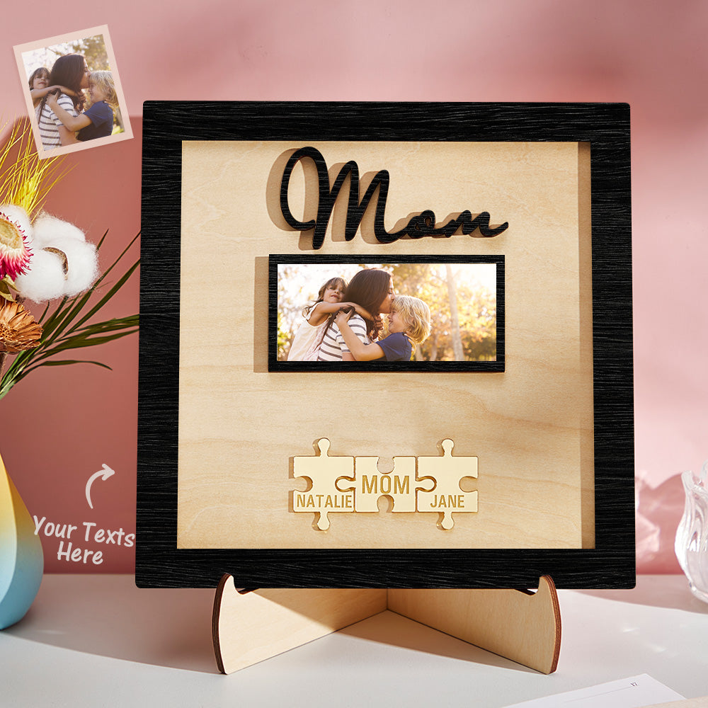 Plaque Puzzle  personnalisé avec photo gravée