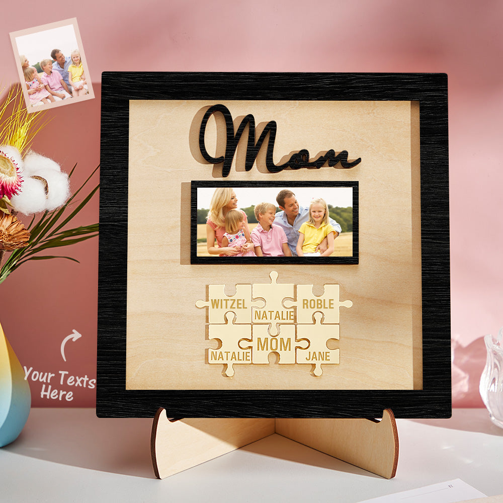 Plaque Puzzle  personnalisé avec photo gravée