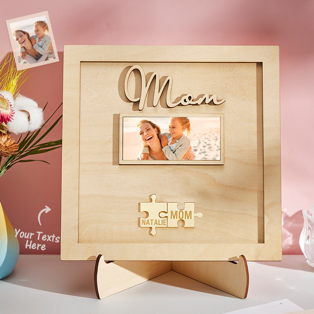 Plaque Puzzle  personnalisé avec photo gravée