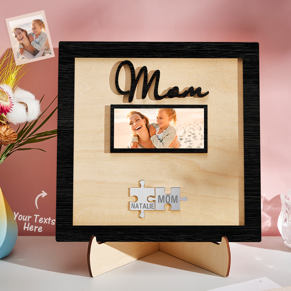 Plaque Puzzle  personnalisé avec photo gravée
