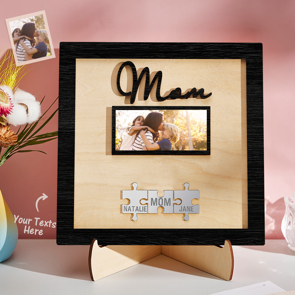 Plaque Puzzle  personnalisé avec photo gravée