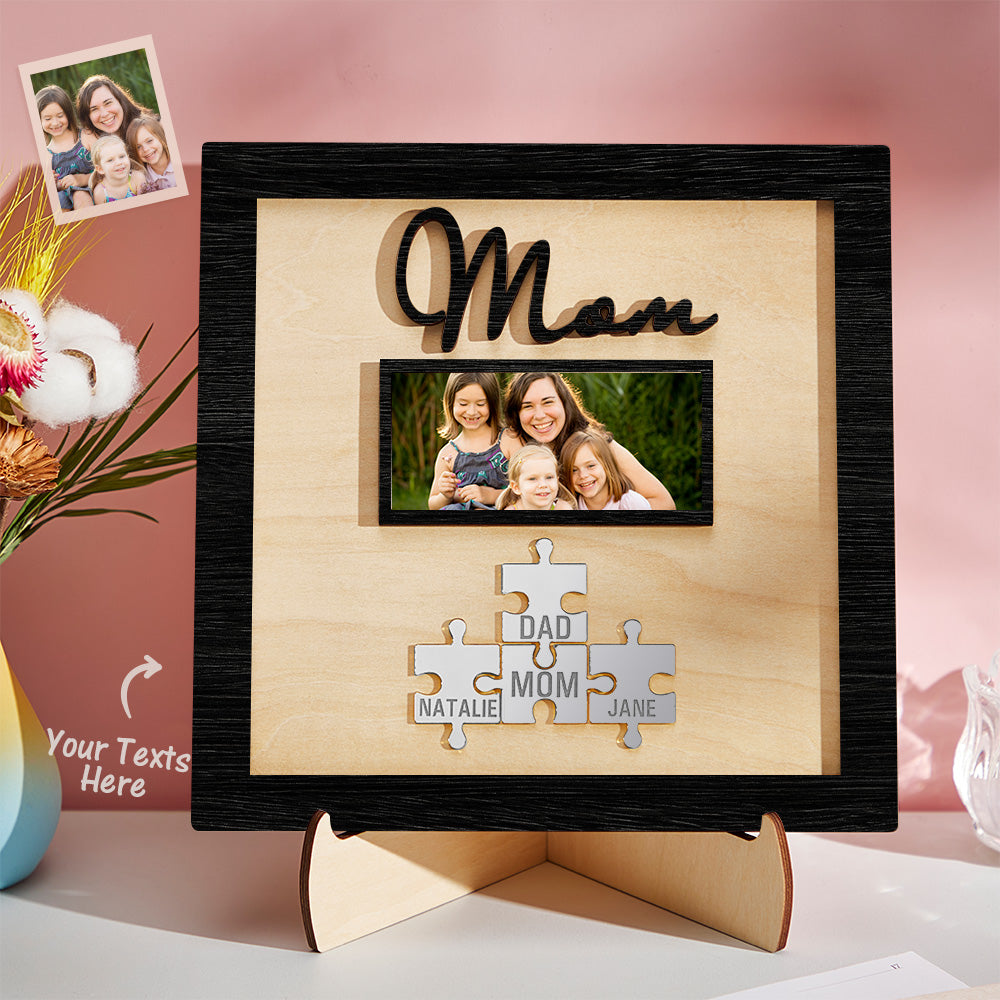 Plaque Puzzle  personnalisé avec photo gravée