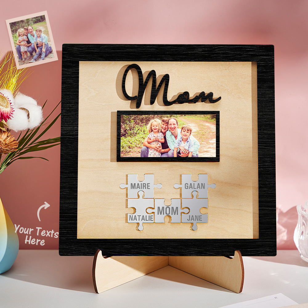 Plaque Puzzle  personnalisé avec photo gravée