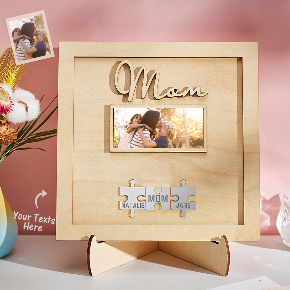 Plaque Puzzle  personnalisé avec photo gravée