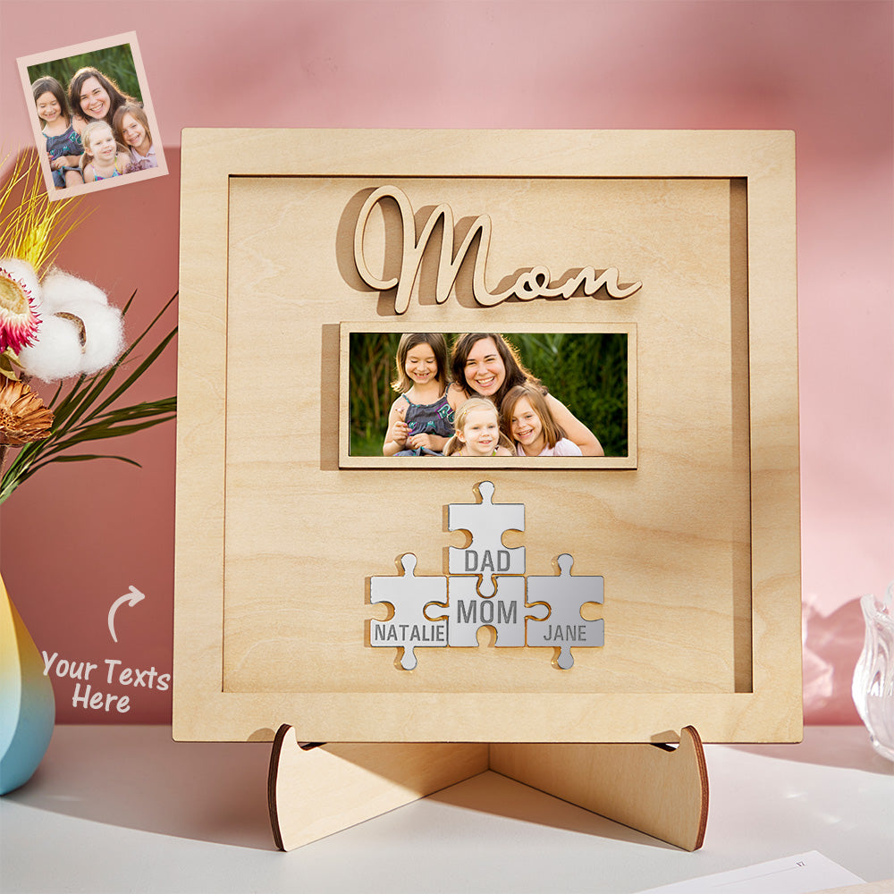 Plaque Puzzle  personnalisé avec photo gravée