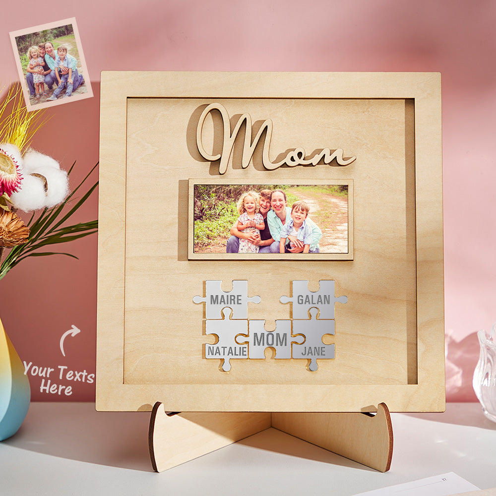 Plaque Puzzle  personnalisé avec photo gravée