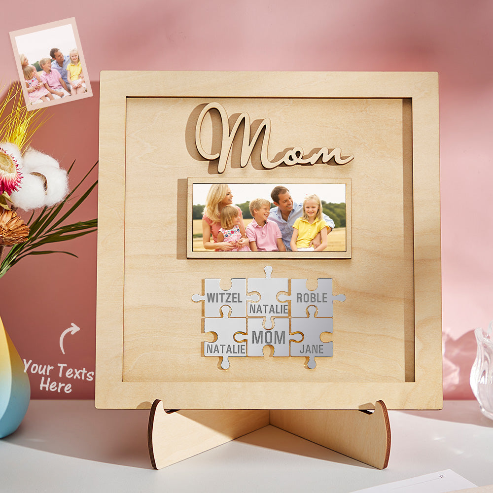 Plaque Puzzle  personnalisé avec photo gravée