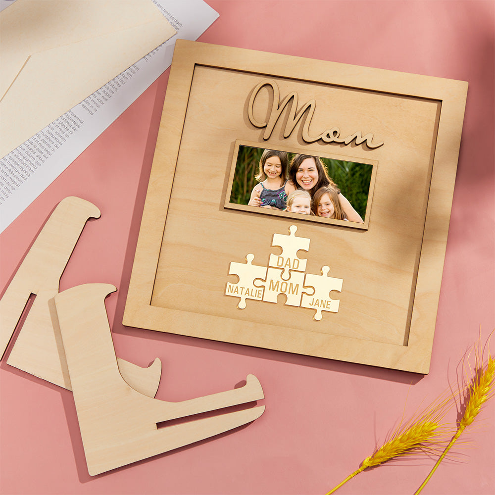 Plaque Puzzle  personnalisé avec photo gravée