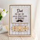 Plaque personnalisée « Puzzle pour papa » avec motif barbe 
