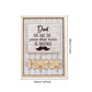Plaque personnalisée « Puzzle pour papa » avec motif barbe 