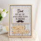 Plaque personnalisée « Puzzle pour papa » avec motif barbe 