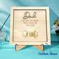 Plaque puzzle personnalisé pour Papa