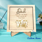 Plaque puzzle personnalisé pour Papa