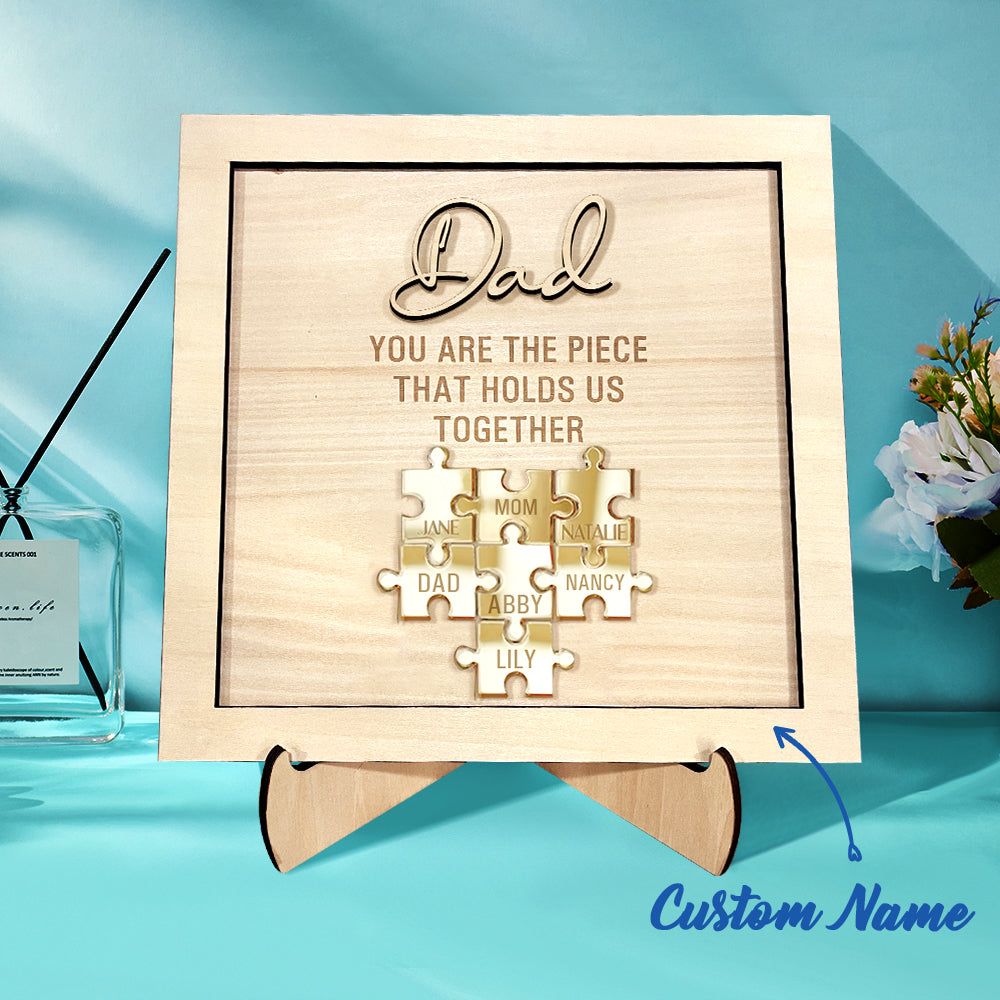 Plaque puzzle personnalisé pour Papa