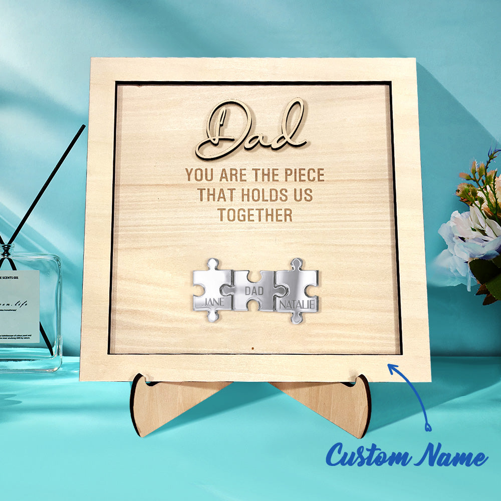 Plaque puzzle personnalisé pour Papa