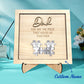 Plaque puzzle personnalisé pour Papa