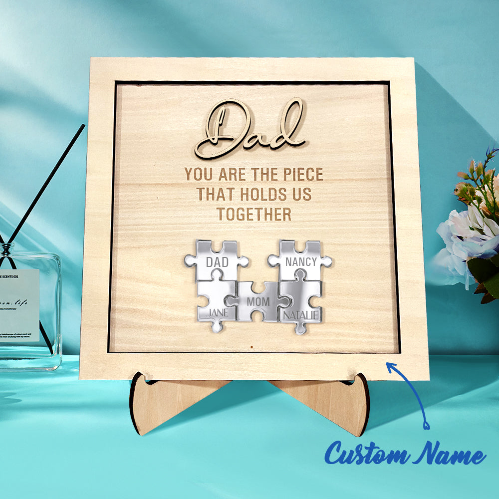 Plaque puzzle personnalisé pour Papa
