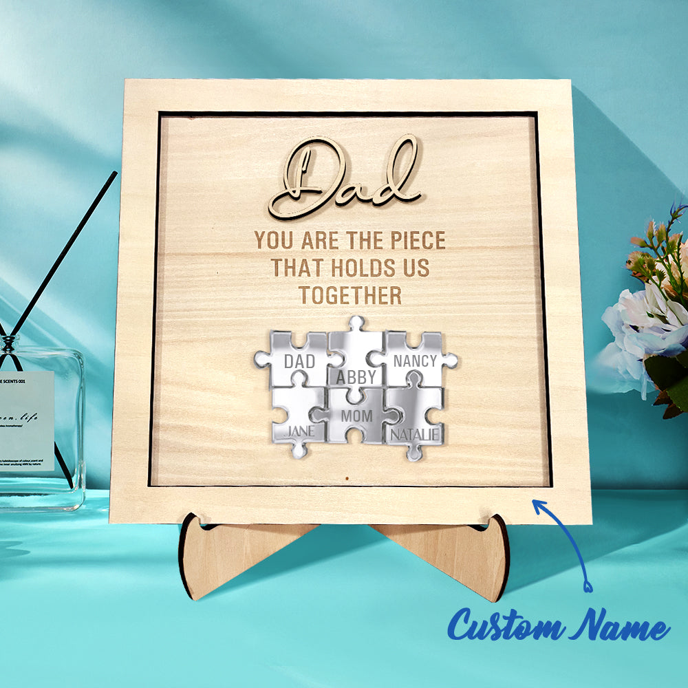 Plaque puzzle personnalisé pour Papa
