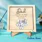 Plaque puzzle personnalisé pour Papa