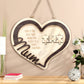 Puzzle en bois en forme de cœur personnalisé