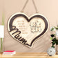 Puzzle en bois en forme de cœur personnalisé