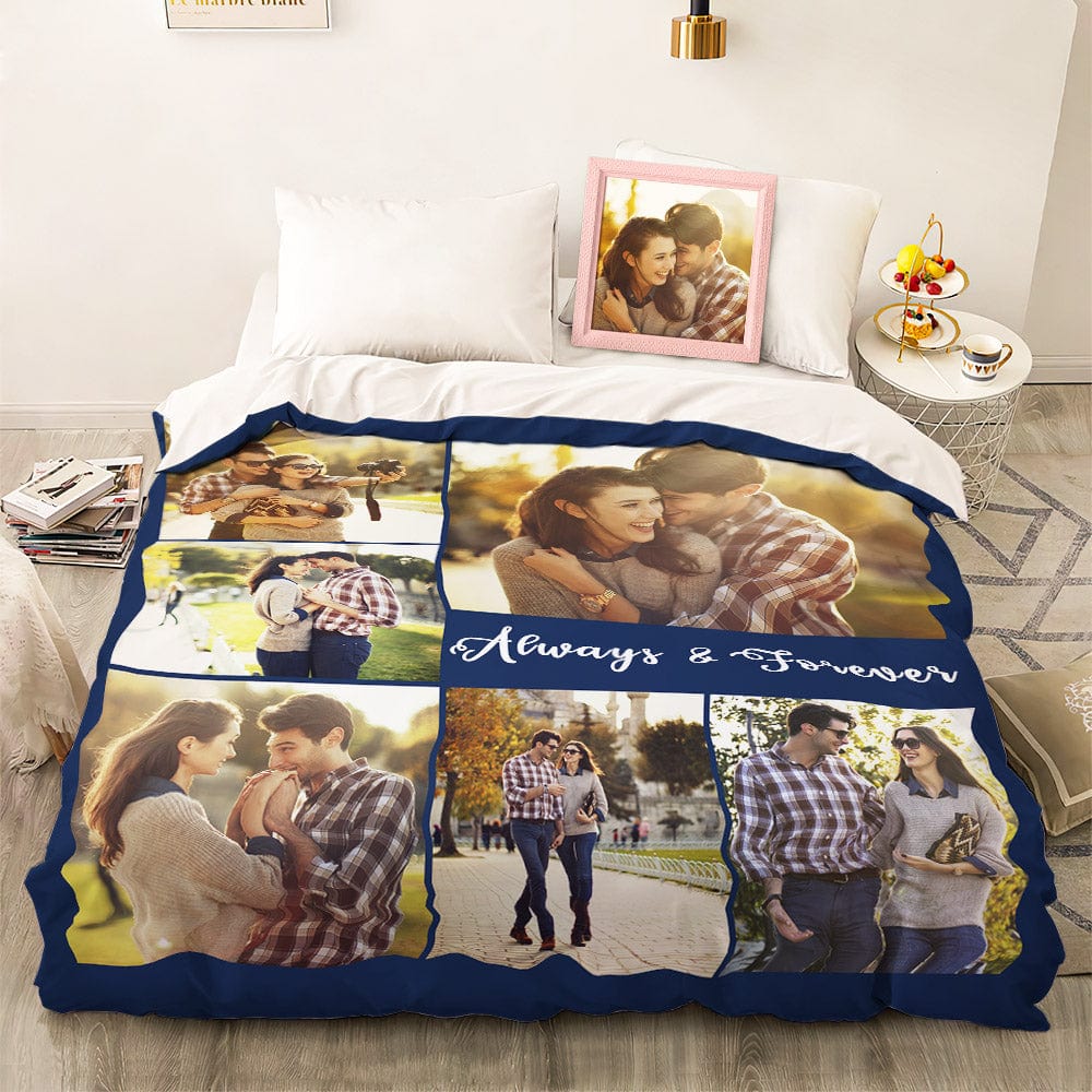 Personalized duvet cover with photo collage