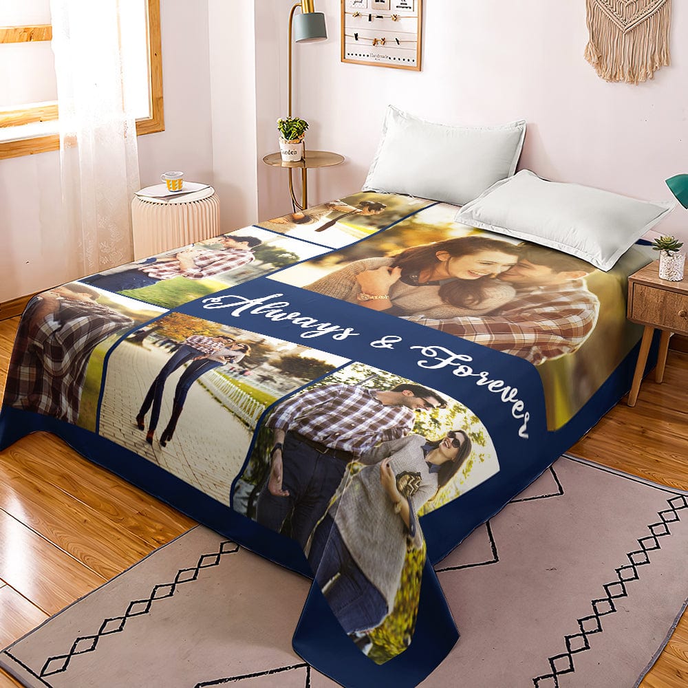 Personalized duvet cover with photo collage