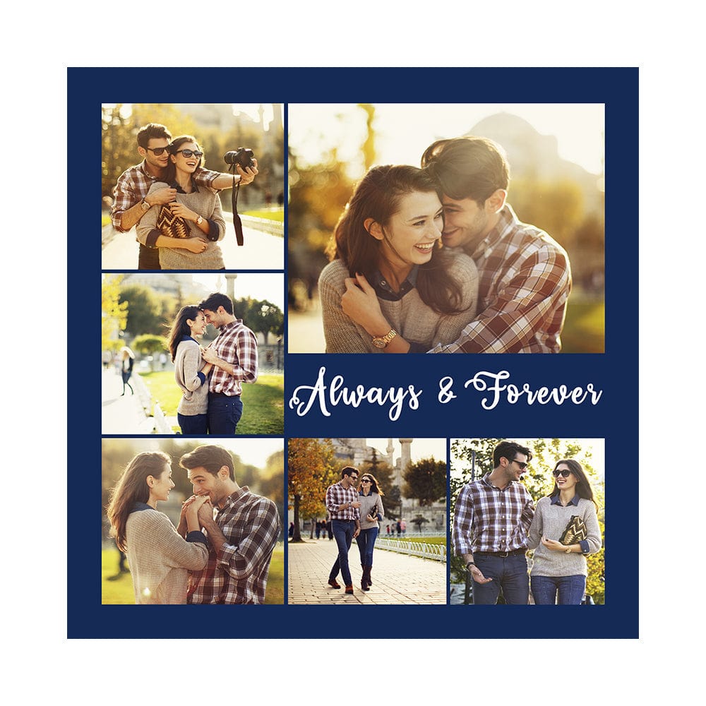 Personalized duvet cover with photo collage