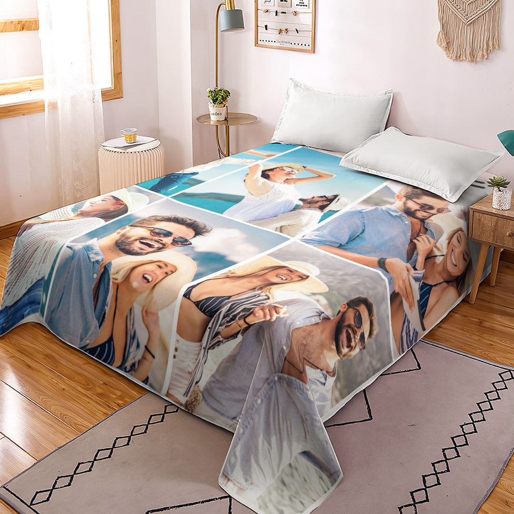 Personalized duvet cover with photo collage