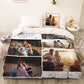 Personalized duvet cover with photo collage