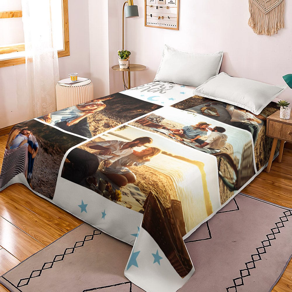 Personalized duvet cover with photo collage