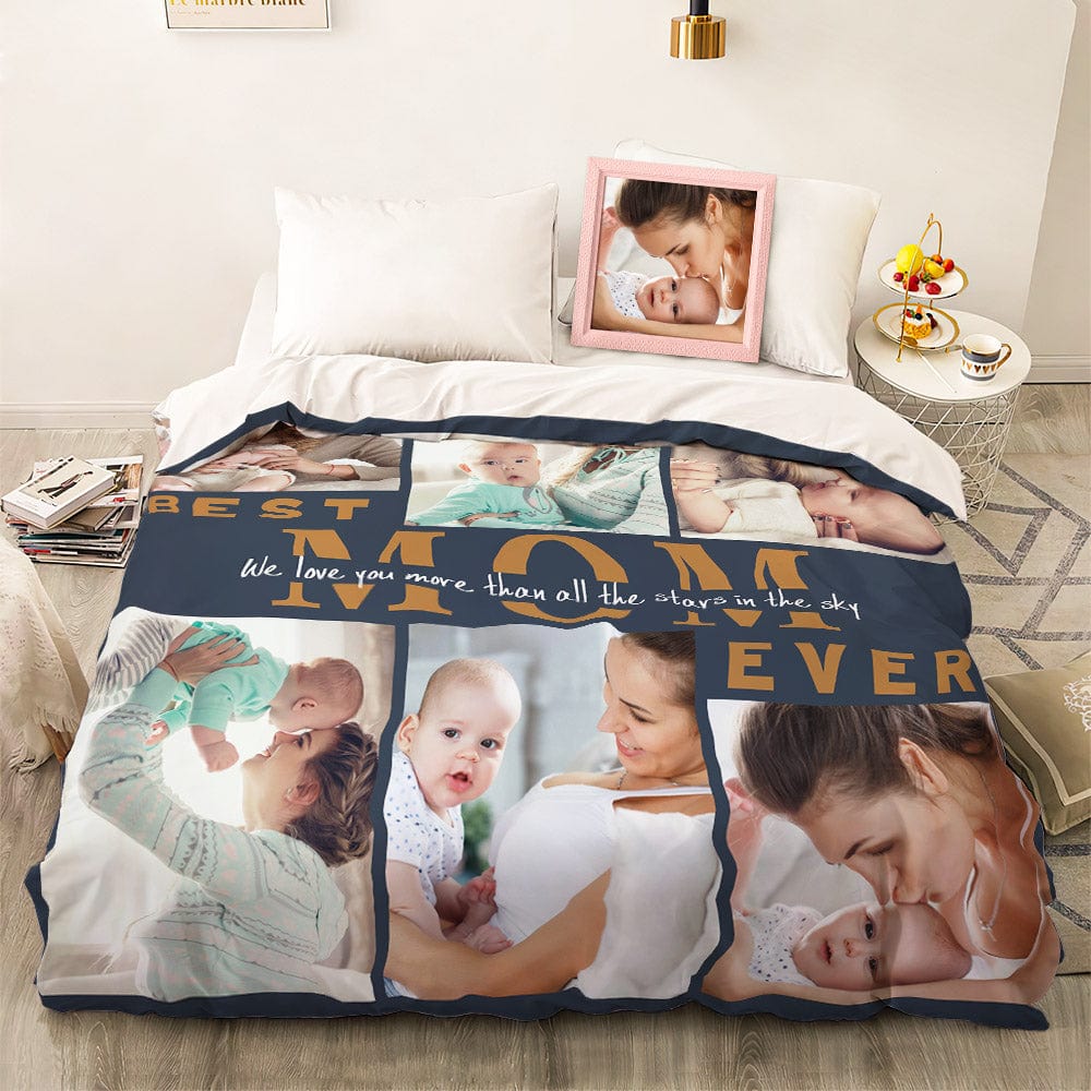 Personalized duvet cover with photo collage