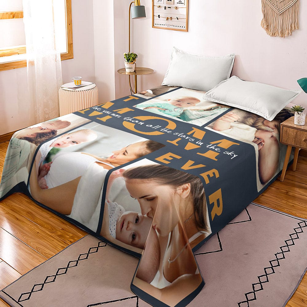 Personalized duvet cover with photo collage