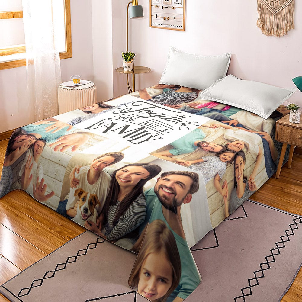 Personalized duvet cover with photo collage
